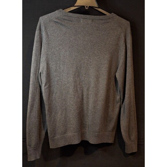 Men's Claiborne Gray Long Sleeve Cardigan Sweater Size Med - Picture 2 of 9
